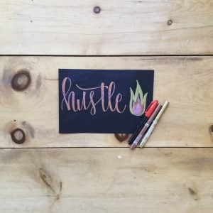 handlettered logo